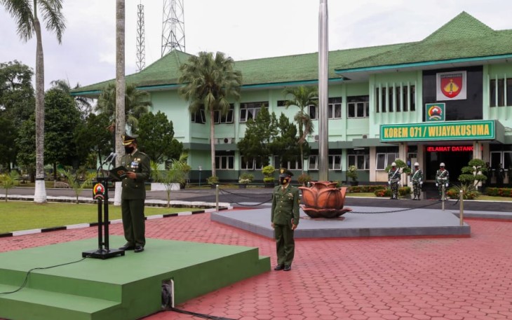 Korem 071/Wijayakusuma Gelar Upacara Peringatan Hari Pahlawan Tahun 2021