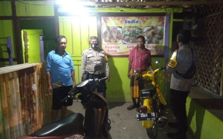 Patroli Malam Polsek Pegandon Senantiasa Jaga Kamtibmas Saat Masa PPKM