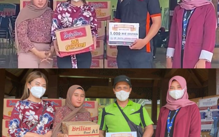 Ringankan Beban Warga Ngijo, SRIMAYA Bagikan Ratusan Paket Sembako