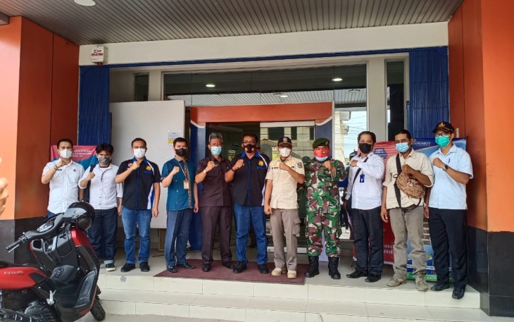 Tim Sosialisasi Satgas Covid -19 Kota Tebing Tinggi Kunjungi Perkantoran Di Kota Tebing Tinggi 