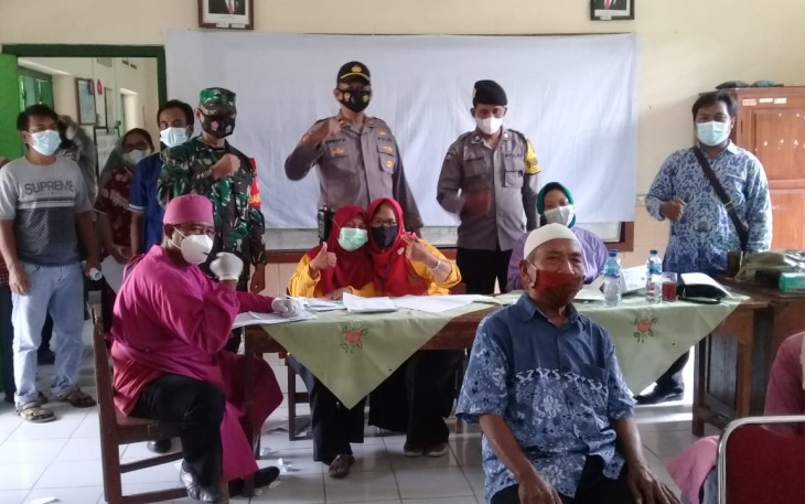 Pencapaian Vaksinasi Covid-19 di Desa Bolopleret Mencapai 97 %