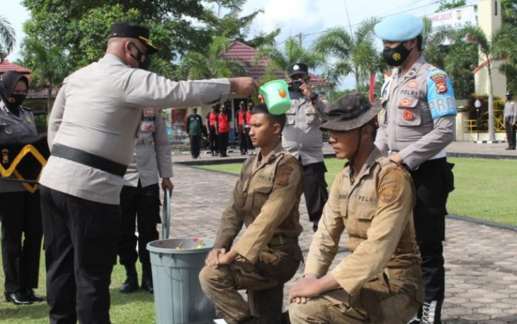 Polres Mukomuko, Gelar Upacara Pembinaan Dan Penerimaan Tradisi Bintara Remaja 