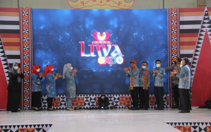 Bupati Lambar Membuka Secara Resmi Liwa Expo tahun 2021
