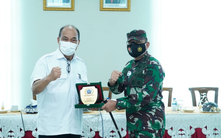 Wali Kota Tebing Tinggi Ir H Umar Zunaidi Hasibuan MM Terima Kunjungan Kerja Danrem 022/PT Kol Inf Parlindungan Hutagalung SAP 