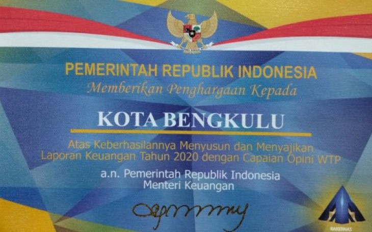 Raih WTP dari Kemenkeu, Ini Bukti Helmi – Dedy Tak Main-Main Bangun Kota Bengkulu