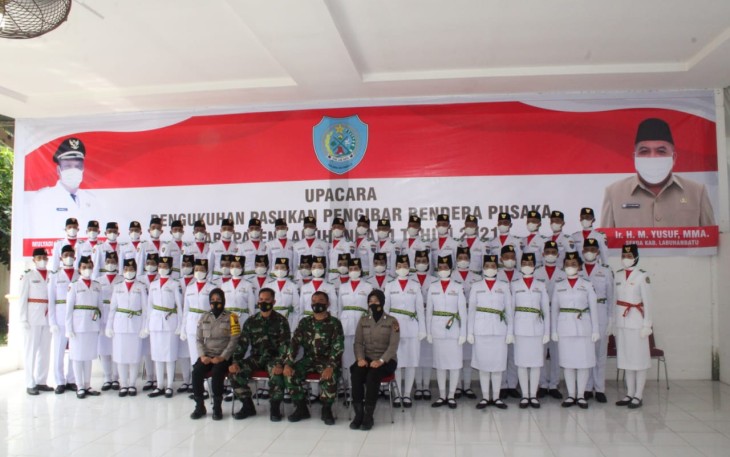 Dandim 0209/LB Hadiri Pengukuhan Paskib Kabupaten Labuhanbatu
