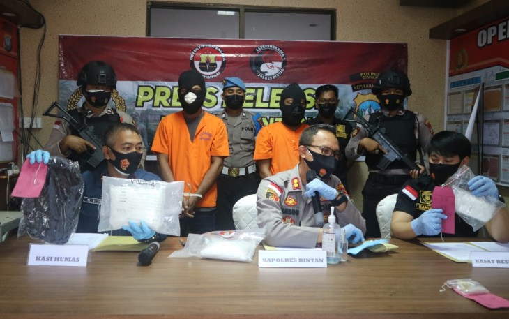 Polres Bintan Berhasil Tangkap Diduga Pemilik 2 Kilo Sabu Hingga Ke Sumbawa