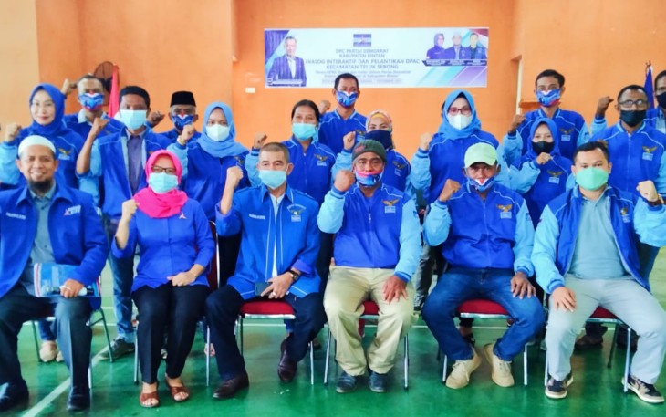 DPC Partai Demokrat Kabupaten Bintan Mengadakan Dialog Interaktif dan Pelantikan DPAC Kecamatan Telok Sebong Kabupaten Bintan 