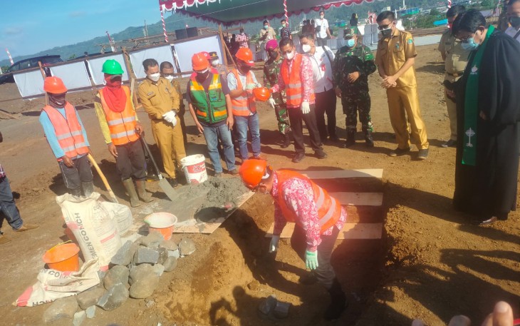 Walikota Dan Wakil Walikota Bitung Gelar Peletakan Batu Pertama Pembangunan RSUD Pratama
