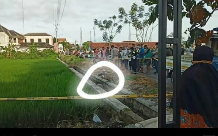 Lokasi Ditemukan Sesosok Mayat di Saluran Irigasi, Pagi Tadi