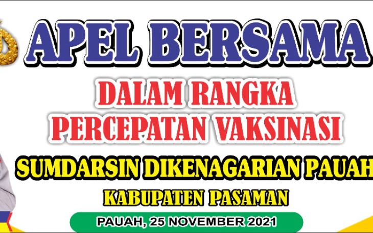 Program Vaksinasi yang di laksanakan Wali Nagari Pauah patut di acungi jempol, dengan capaian cukup memuaskan lebih kurang 88 persen sampai saat sekarang ini