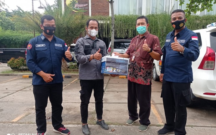Humas Polres Kendal, PWI Kendal dan HIPMI Galang Dana Untuk Korban Erupsi Semeru