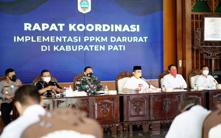 Rapat kordinasi Pemberlakuan PPKM Darurat