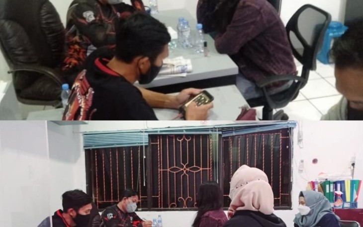 Jajaran kepolisian Polda Jawa Tengah (Jateng) mengamankan dua orang terduga provokator rencana aksi unjuk rasa di sejumlaj wilayah di Jateng, Sabtu (24/7/2021).