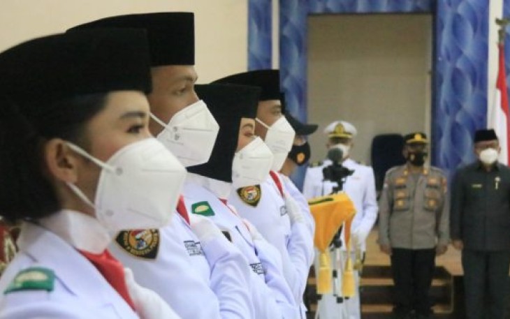 Paskibraka Kota Bengkulu Dikukuhkan, Ini Pesan Walikota Helmi Hasan