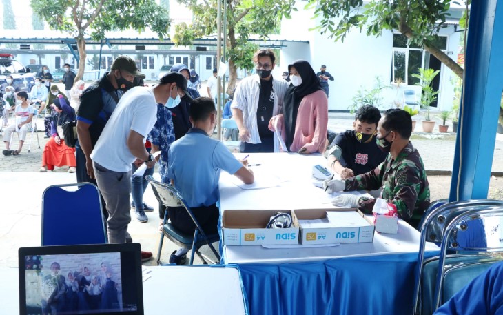 Serbuan vaksinasi Koharmatau untuk masyarakat