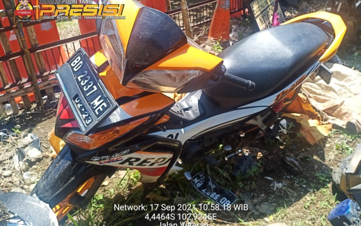 Kondisi Kendaraan Usai Lakalantas 
