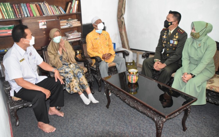Kunjungan Dandim 0707 kepada purnawirawan  warakawuri