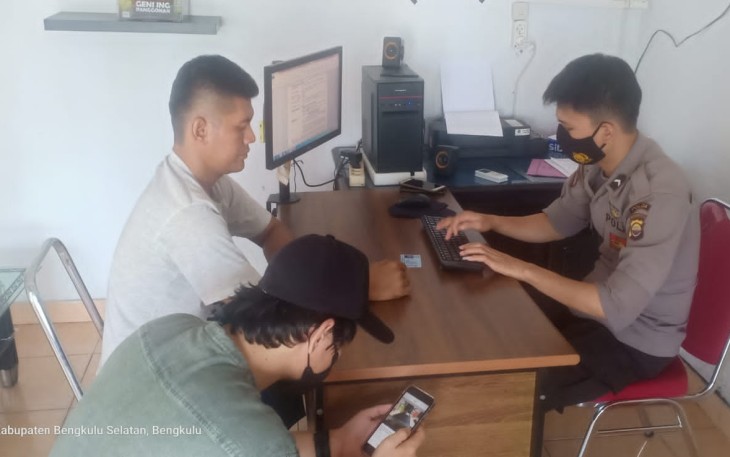 Polres Bengkulu Selatan menerima laporan warga  atas dugaan tindak pidana pencurian sepeda motor
