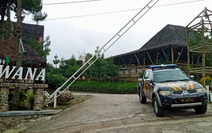 Polsek Limbangan Laksanakan Patroli BLP dan KRYD di Obyek Vital Wisata Antisipasi C3