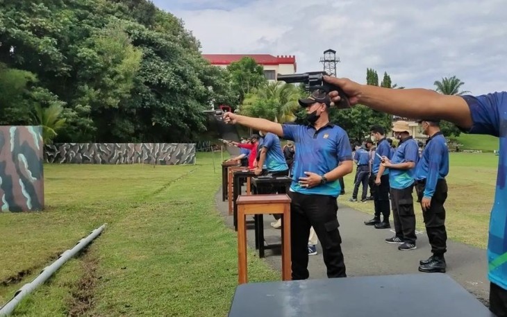 Polres Bengkulu Gelar Latkatpuan Menembak 
