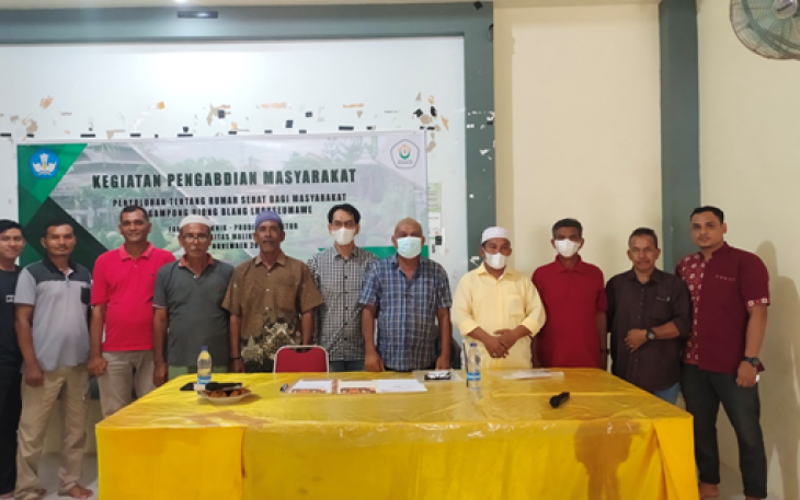 Dosen Prodi Arsitektur Unimal Gelar Penyuluhan Tentang Rumah Sehat Bagi  Masyarakat Gampong Ujong Blang Lhokseumawe