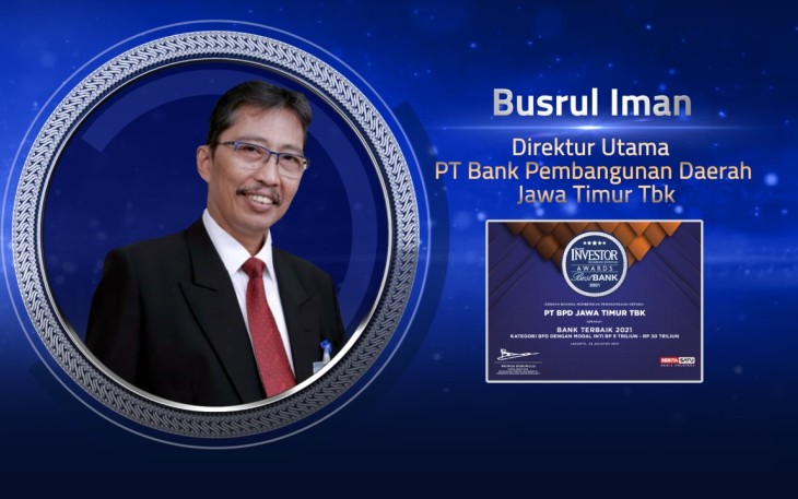 Bank Jatim Raih Penghargaan Bank Terbaik 2021