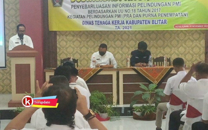 Sosialisasi Perlindungan PMI kepada Kades oleh Disnaker Pemkab Blitar