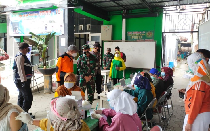 Serbuan vaksin di wilayah Wedarijaksa