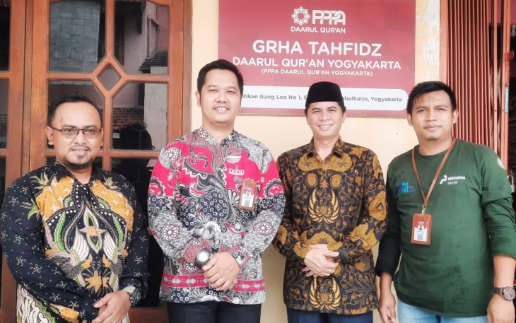 PPPA Daarul Qur'an Yogyakarta menerima kunjungan Lembaga Pusat Pengabdian Kepada Masyarakat ( LPPM UIN ) UIN Syarif Hidayatullah 