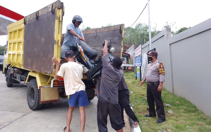 Foto Kondisi Motor Korban 