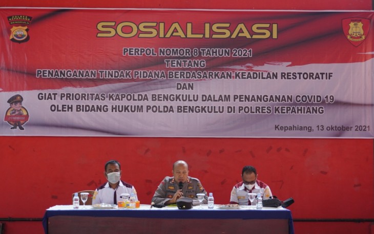  Bidkum Polda Bengkulu Gelar Penyuluhan di Polres Kepahiang