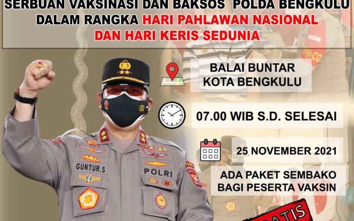 Gebyar Vaksinasi Dapat Sembako di Balai Buntar 25 November Mendatang!