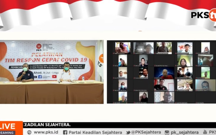 aksimalkan Penanganan Covid-19, PKS Jatim Ikuti Pelatihan Respon Cepat
