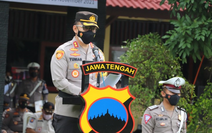 Kapolres Kendal pimpin Apel pasukan Operasi Candi di Mapolres Kendal