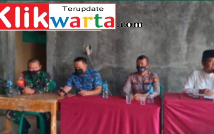 Sosialisasi dan Rapat Percepatan Vaksinasi Dihadiri Kapolsek Singajaya