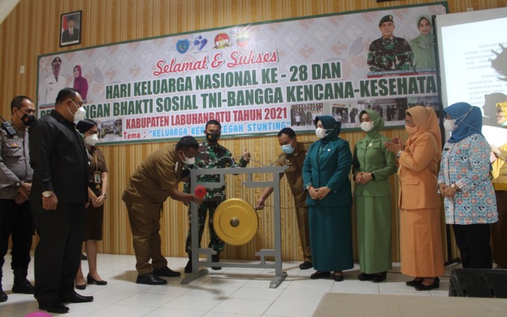 Peringatan HARGANAS Ke-28 Kabupaten Labuhanbatu Digelar di Makodim 0209/LB