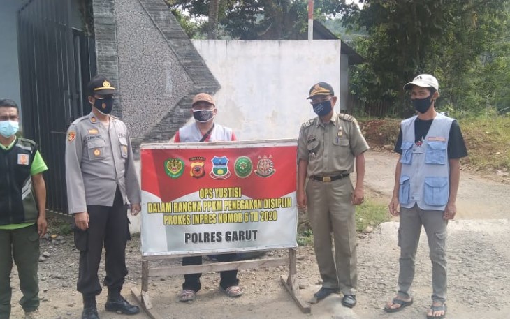 Kapolsek Singajaya - Polres Garut, Jalankan Inpres Nomor 6 Tahun 2020 di Masa PPKM Level 3