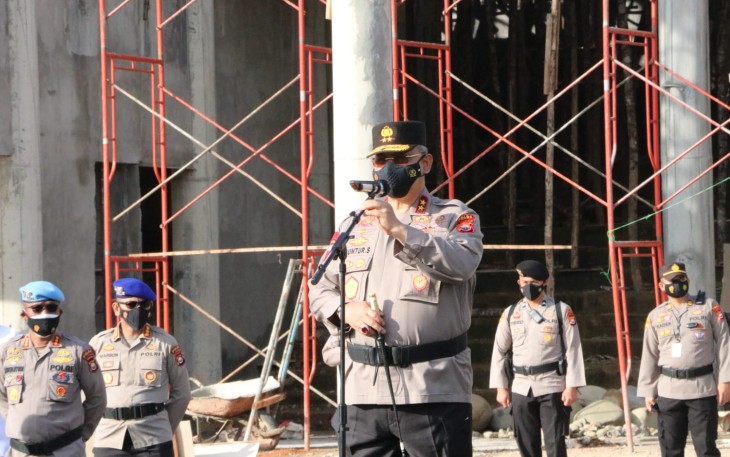 Pimpin Apel Pagi, Kapolda Bengkulu Ingatkan Personil Untuk Siap Dalam Gelaran Pemilu 2024