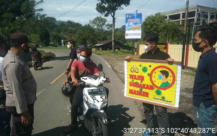 Polsek Sindang Kelingi Gelar Ops Yustisi Covid-19 Guna Cegah Penyebaran Covid-19