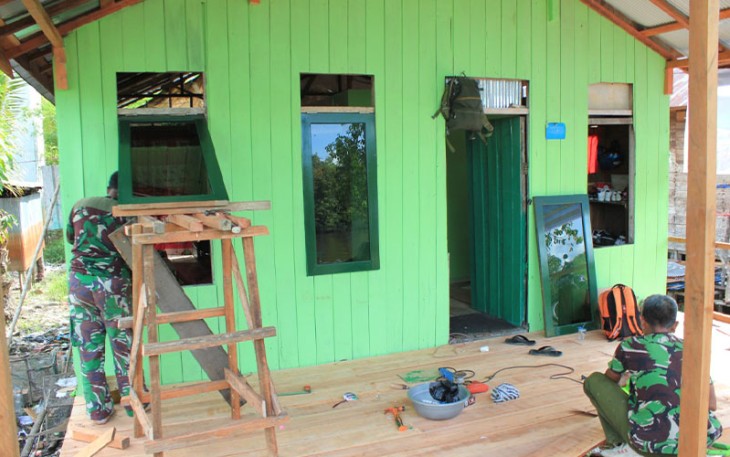 Bedah Rumah RTLH Program TMMD Kodim 1016 Palangka Raya