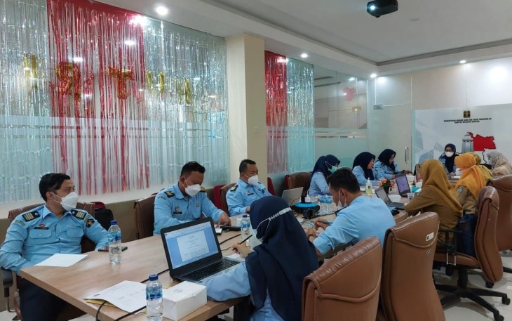 Kemenkumham Banten Bersama Pemda Kabupaten Tangerang saat Lakukan Pengharmonisasian Pembulatan dan Pemantapan Konsepsi Raperda
