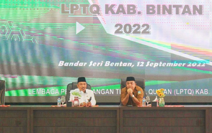Asisten 1 Pemerintahan kabupaten Bintan Wan Rudi saat mengikuti kegiatan