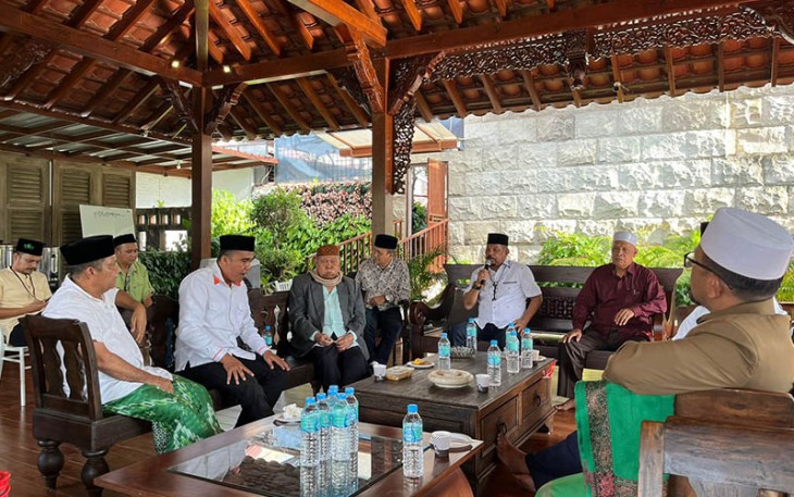 Pertemuan silaturrahmi antara tokoh-tokoh NU dengan Rahudman Harahap pada Jumat sore (02/09/2022), di Pendopo Khadijah, Kompleks Tasbi Blok A Medan.