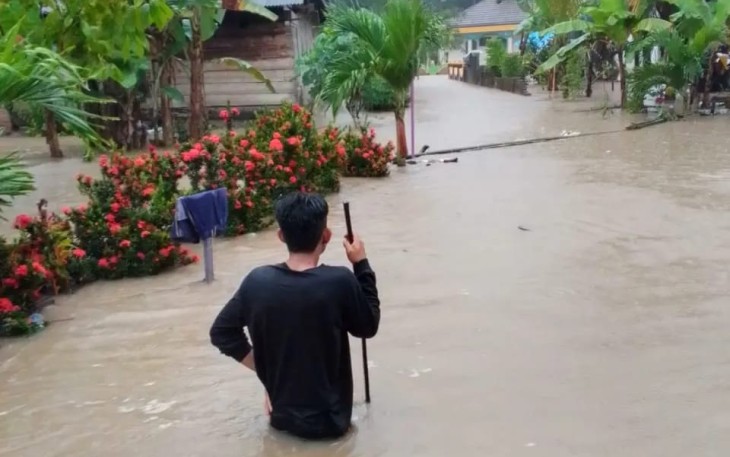 Pasca terjadi banjir di Kabupaten Pesawaran
