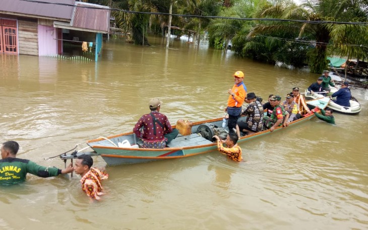 Banjir Masih Genangi Beberapa Titik di Kabupaten Kotawaringin Barat