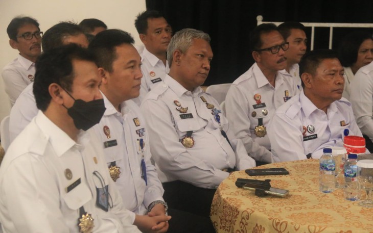Tejo Harwanto saat menghadiri wejangan Sekjen Kemenkumham di Kampus Poltekip-Poltekim Tangerang