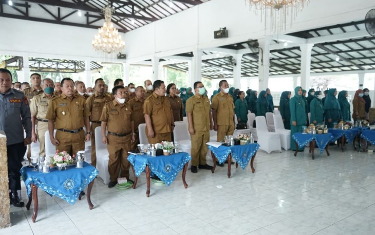 Sekretaris Daerah saat Buka Rapat Koordinasi Teknis PKK Kabupaten Asahan