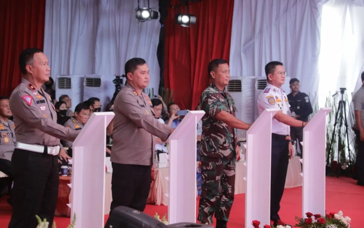 Pangdam Jaya saat Hadiri Launching ETLE Mobile dan Aplikasi Pendukung Pelayanan Publik di Polda Metro Jaya