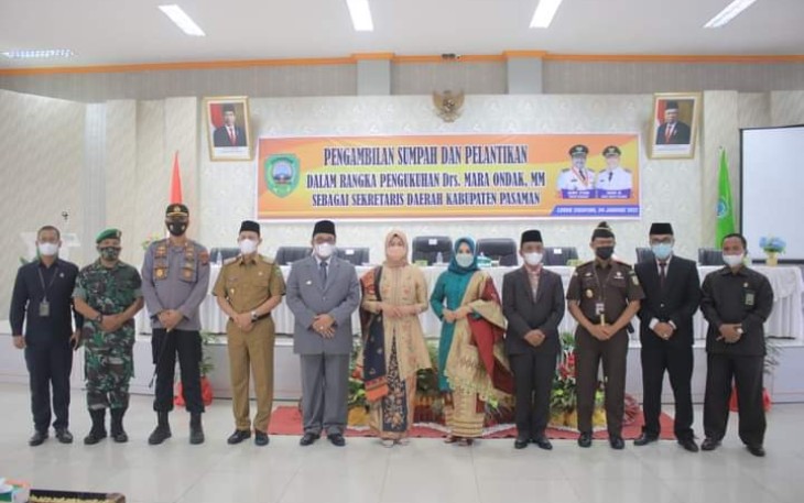 Bupati Pasaman Lantik Mara Ondak Sebagai Sekretaris Daerah Kabupaten Pasaman